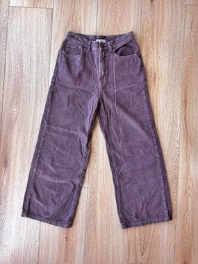 BDG High Waisted Wide Leg Corduroy Pants